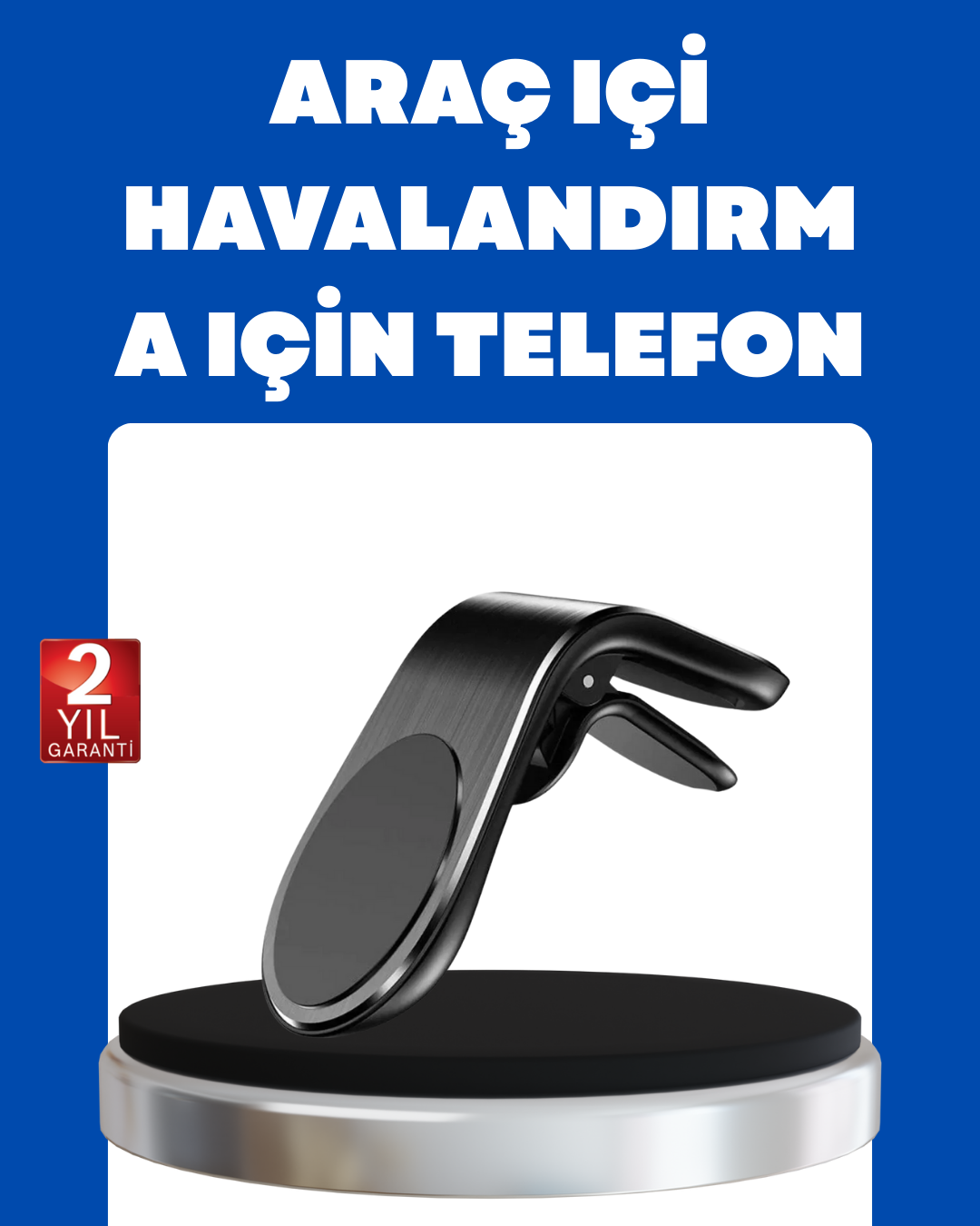 Kalorifer Izgaralı Manyetik Telefon Tutucu – Sarsıntı Geçirmez - Lisinya