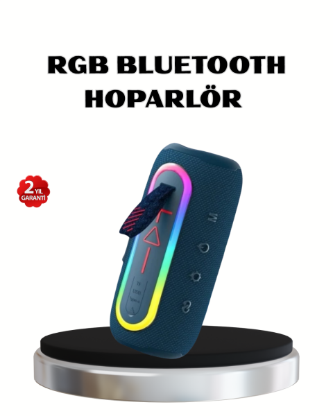Mini Mavi Bluetooth Hoparlör Şık Görünüm ve Taşınabilir Güçlü Ses - Lisinya