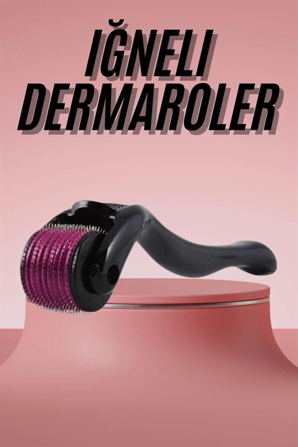 Derma Roller Titanyum Uçlu 540 İğneli 1 Mm Saç Sakal Çıkarma Ve Cilt Bakım Masaj Aleti - Lisinya