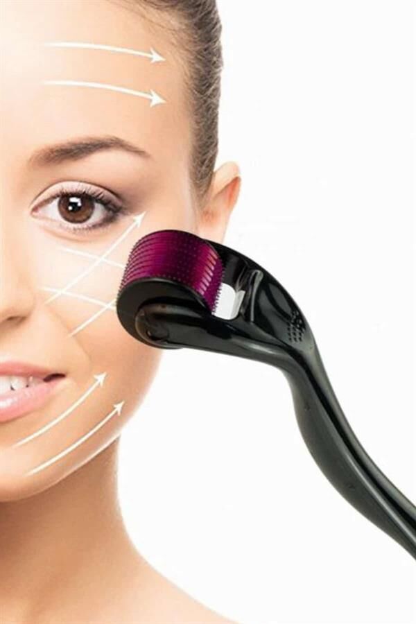 Derma Roller Titanyum Uçlu 540 İğneli 1 Mm Saç Sakal Çıkarma Ve Cilt Bakım Masaj Aleti - Lisinya