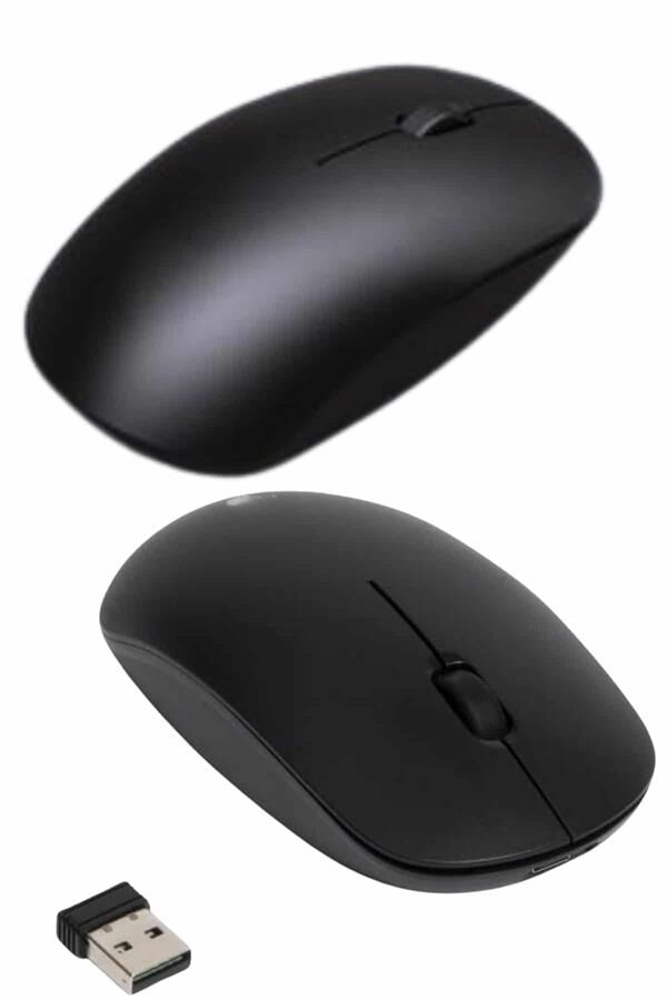 Kablosuz Bağlantı Yüksek Hassasiyetli Kablosuz Wireless Siyah Mouse - Lisinya