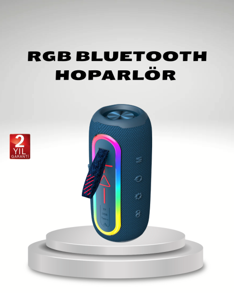 Taşınabilir Mini Bluetooth Hoparlör Güçlü Ses ve Şık Kırmızı Tasarım - Lisinya