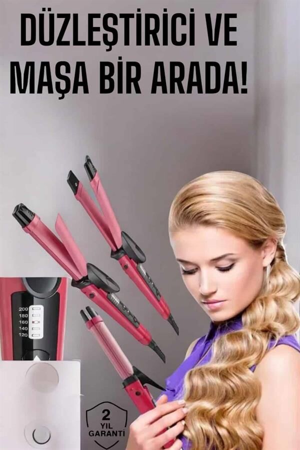 Saç Şekillendirici Düzleştirici Ve Maşa Isı Ayarlı - Lisinya