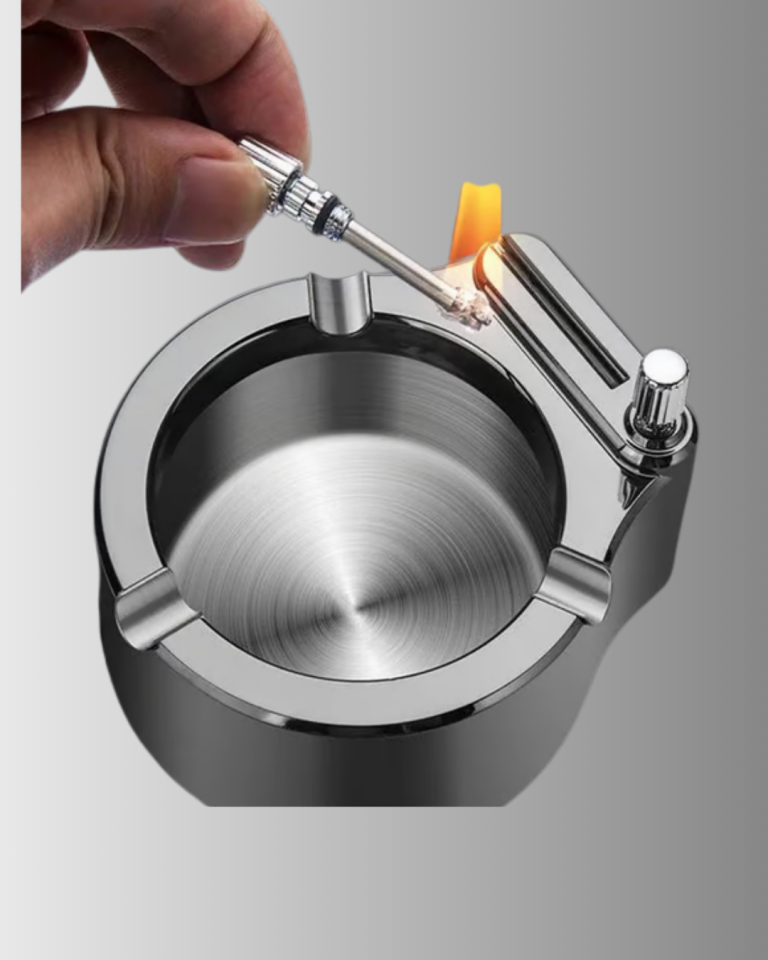 Yuvarlak Çakmaklı Küllük Dayanıklı Metal Yapı - Lisinya