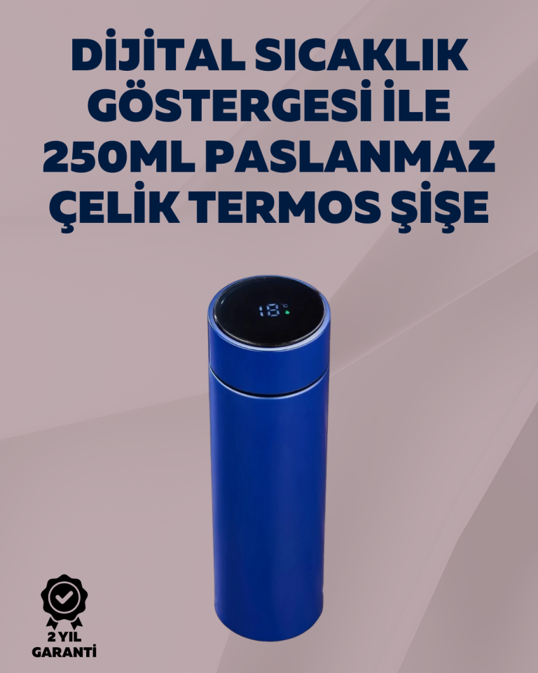 Yüksek Isı Korumasına Sahip Taşınabilir Çelik Termos - Lisinya