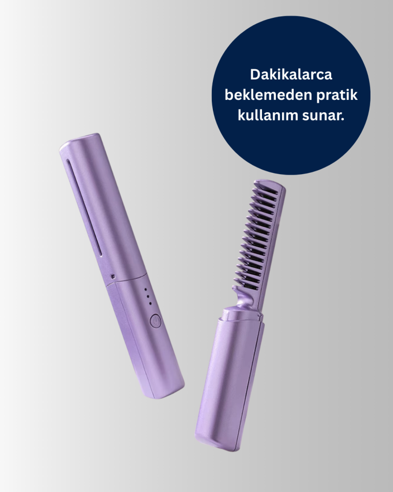 USB Şarjlı Kablosuz Saç Düzleştirici – Hızlı ve Pratik - YamanHobi