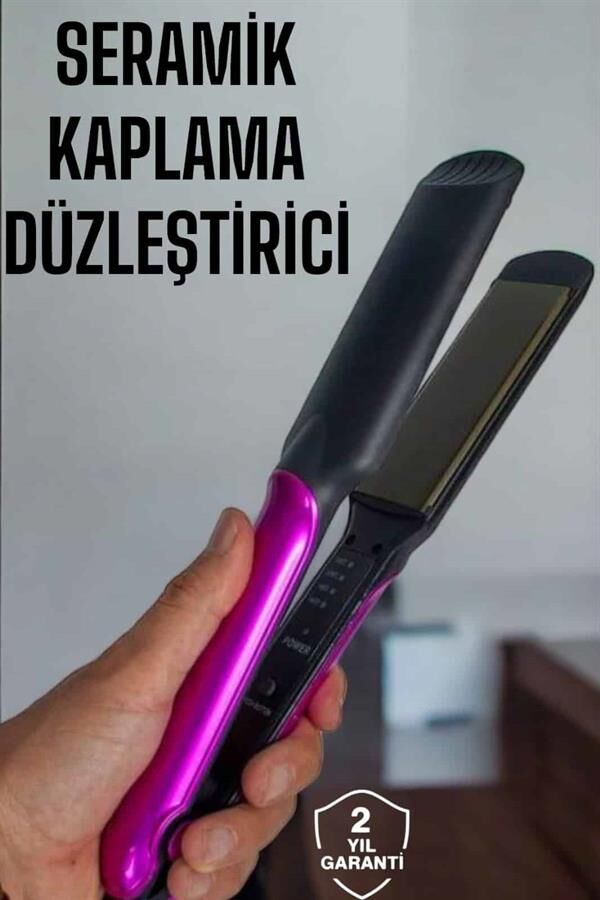 Seramik Kaplama Isı Ayarlı Yıpranma Karşıtı Saç Düzleştirici - Lisinya