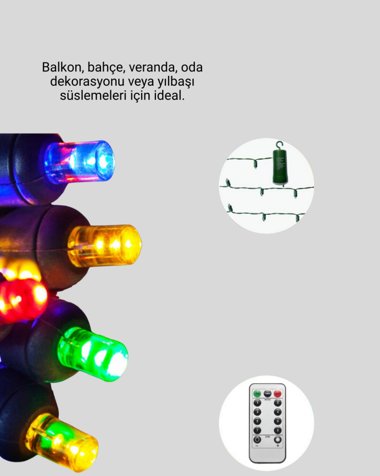 2x2 Metre Perde LED Işık - Lisinya