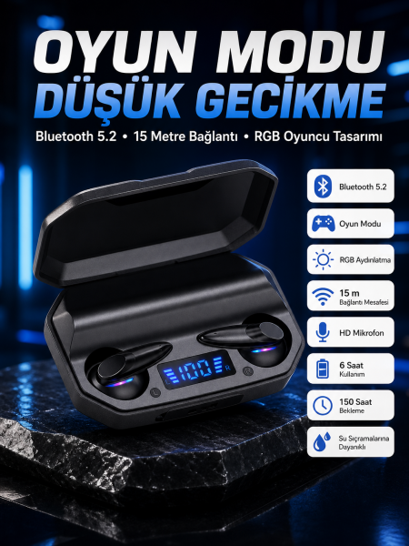 Çağrı Cevaplayabilen Akıllı Saat 5.2 Bluetooth Bağlantılı  Kulaklık - Lisinya