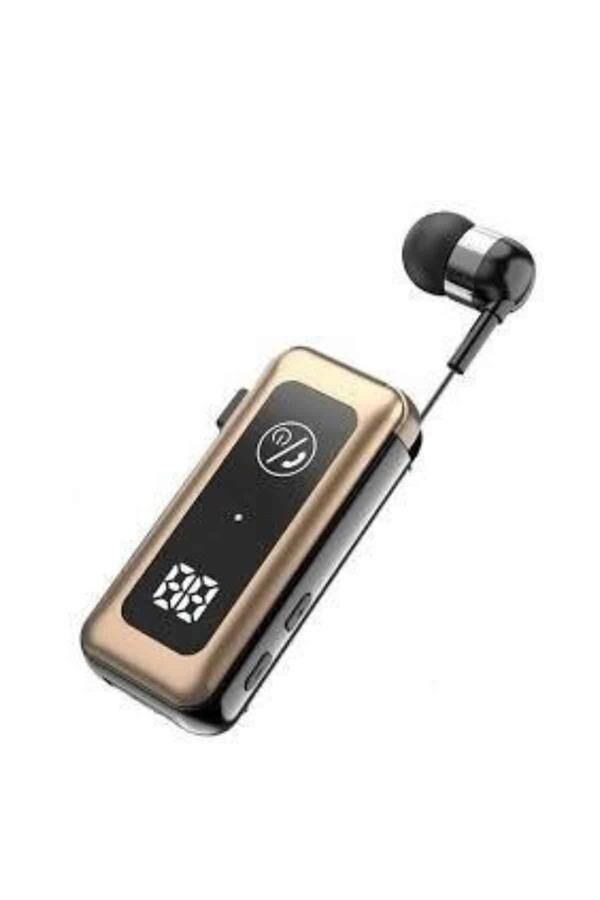 Bluetooth 5.2 Makaralı Kulaklık Dijital Ekranlı Hafıza Kartlı