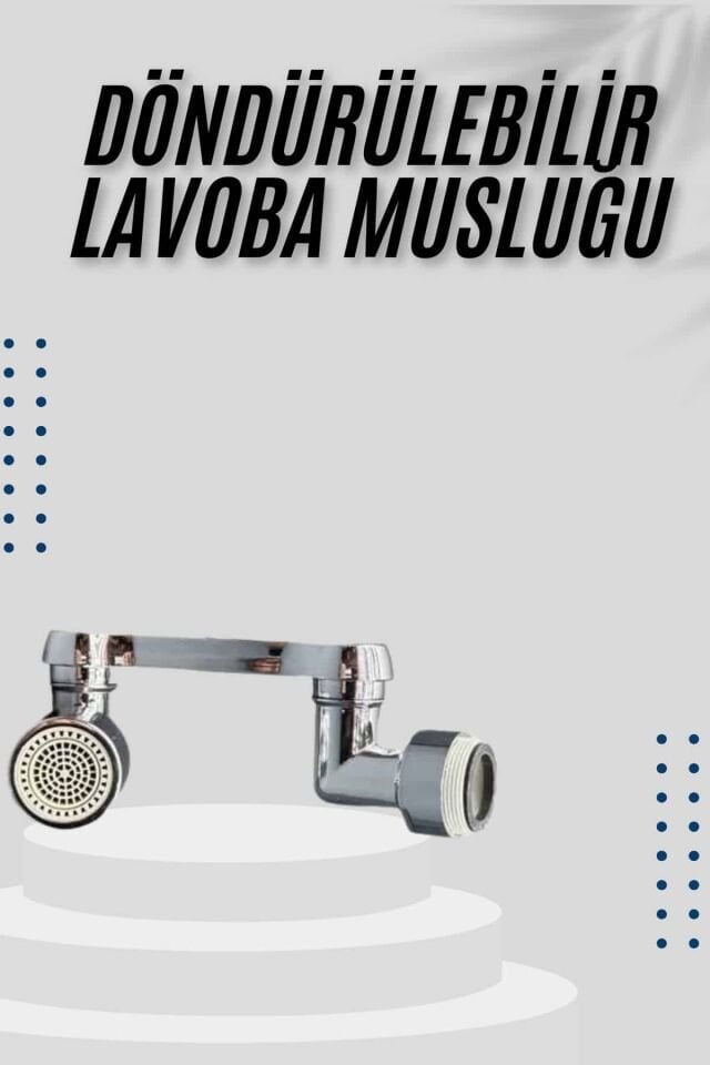 Dönebilen Musluk Başlığı Akrobat Mutfak Banyo Musluk Ucu Başlığı Oynar Başlıklı - Lisinya