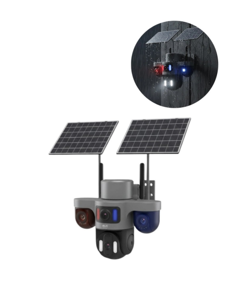 Güneş Enerjili Çiftlik Kamerası 3 Lensli 9MP Solar Kamera 2 Yıl Garantili