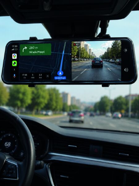 Dokunmatik Ayna Carplay Araç Kamera Ekranı Ön Arka Kayıt Destekli - Lisinya