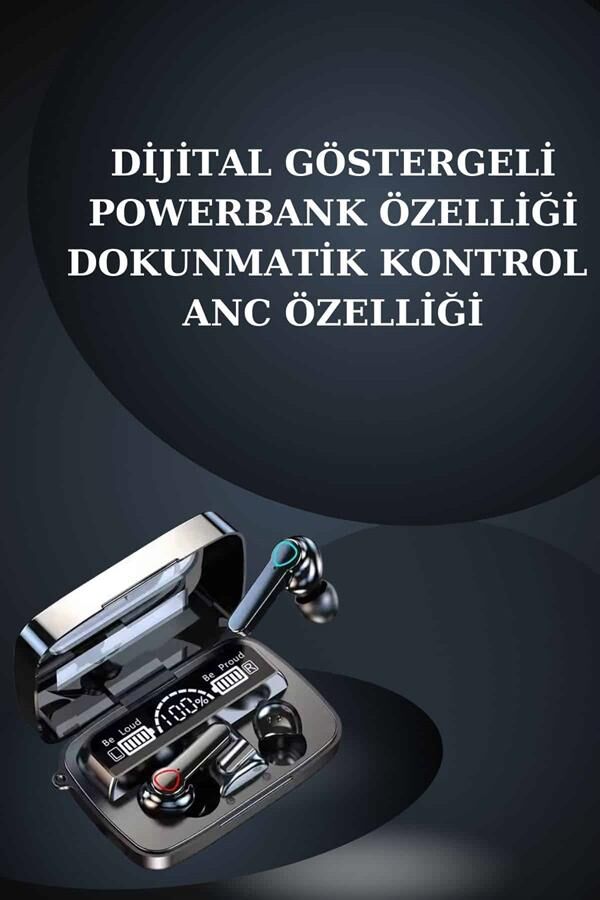Kulak İçi Kablosuz Bluetooth Kulaklık ve NFC ve GPS Özellikli Akıllı Saat Alarm ve Titreşim - Lisinya