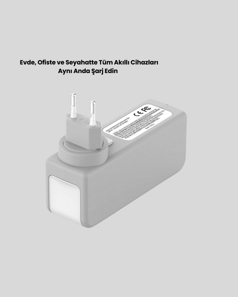 30W Type C Şarj Cihazı Zamanlayıcılı Çok Portlu Tasarım - Lisinya