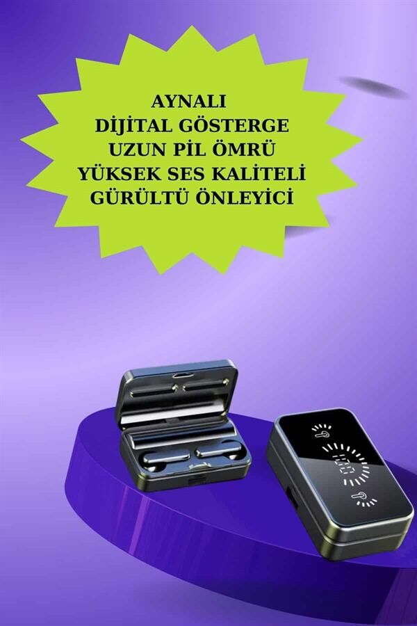 Powerbank Bluetooth Kulaklık Ve Yeni Model Akıllı Saat Seti ANC Özelliği Dokunamatik - Lisinya