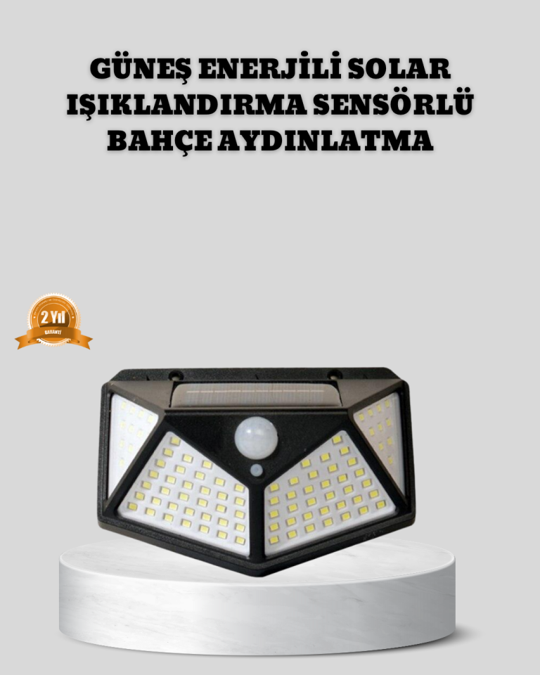 YamanHobi Otomatik Sensörlü Solar LED Aplik
