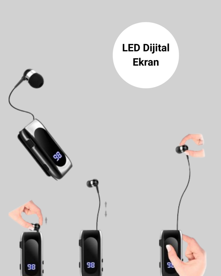 YamanHobi DS-F210 Klipsli Bluetooth Kulaklık Titreşimli Bildirimli