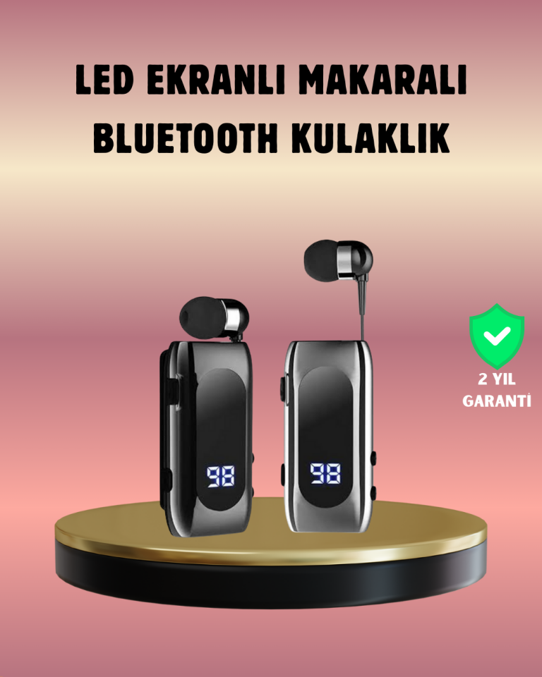 YamanHobi DS-F210 Klipsli Bluetooth Kulaklık Titreşimli Bildirimli