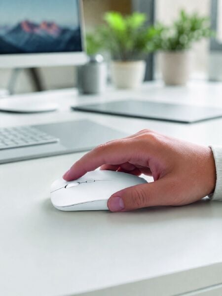Bluetooth Kablosuz Wireless Mouse Şarjlı Sessiz Ergonomik 5000 DPI Fare - Lisinya