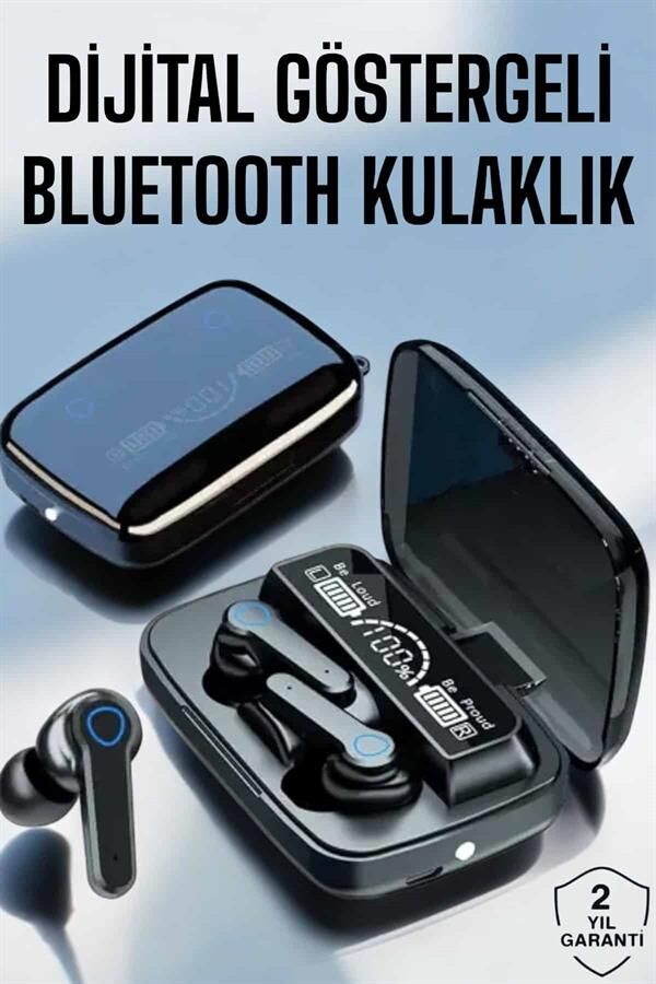 Bluetooth Kulaklık Dijital Göstergeli Kablosuz Uzun Pil Ömrü - Lisinya