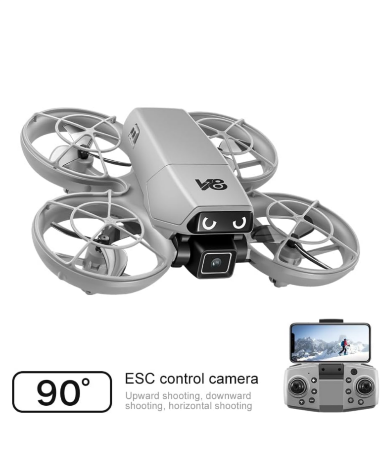 YamanHobi APP Kontrollü Kameralı Mini Drone Optical Hover LED Işıklı