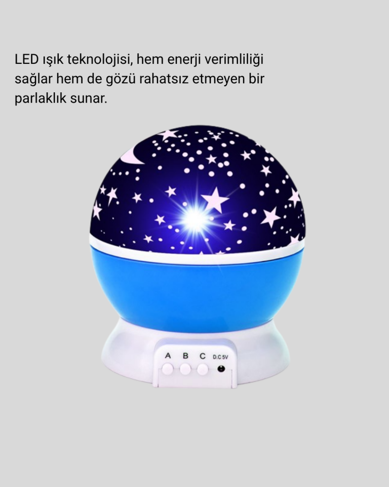 YamanHobi 6 Renk Modlu LED Gece Lambası Çocuk Odası İçin Renk Değiştiren