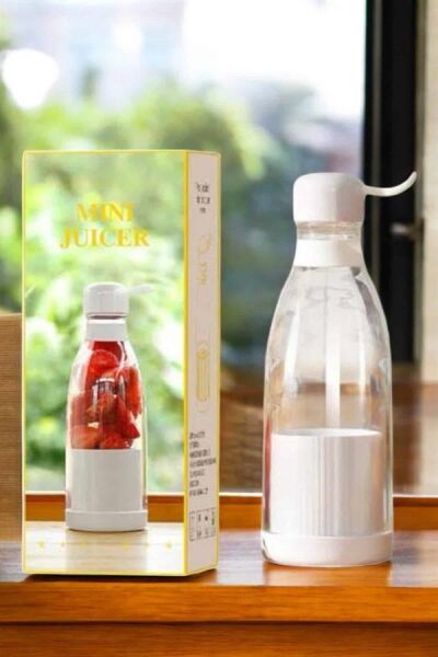 Bardak Blender Smoothie Meyve Sıkacağı Şarjlı Cam Taşınabilir