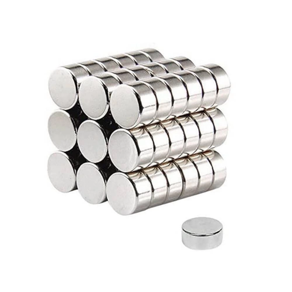 100 lü 8x3mm Yuvarlak Neodyum Mıknatıs ( Lisinya )