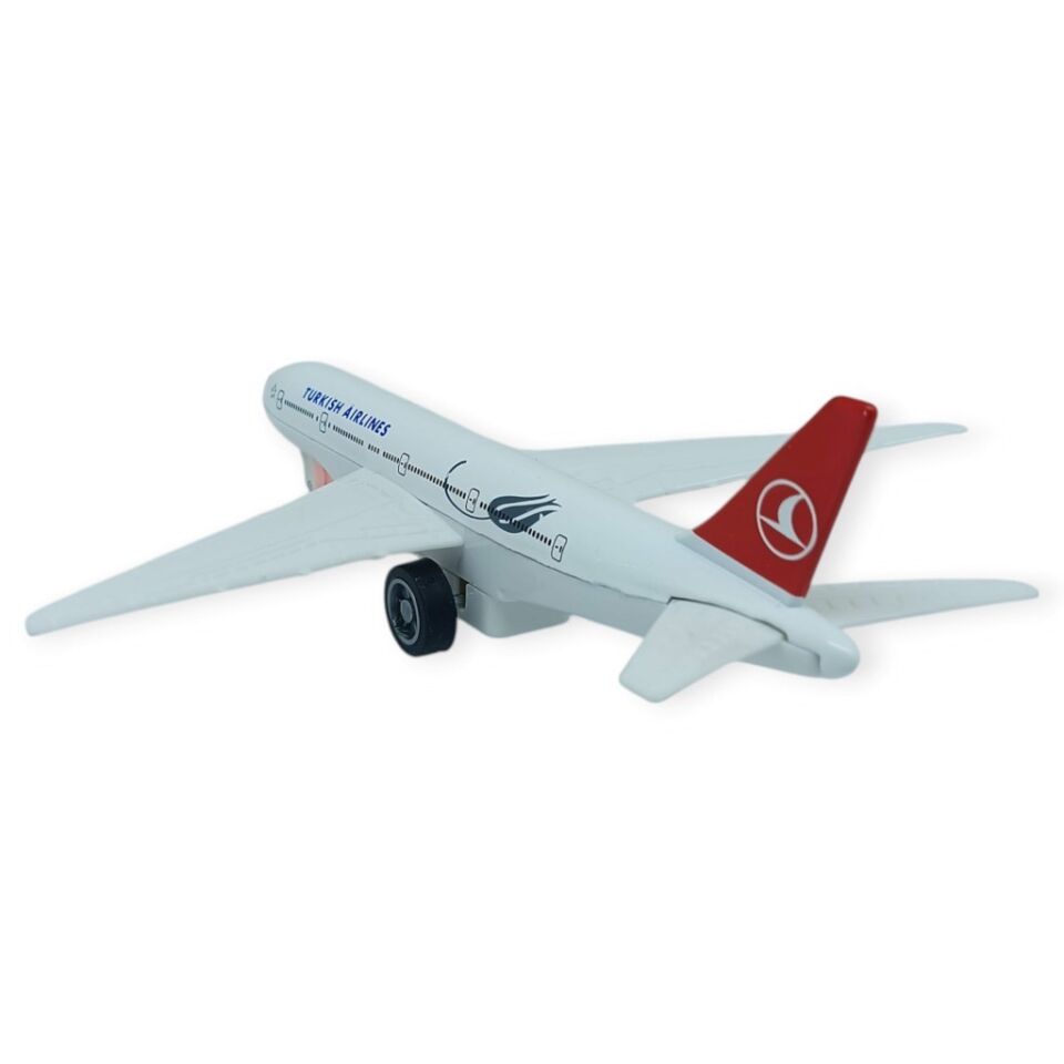 Çek Bırak Metal Yolcu Uçağı - 15 cm - Küçük Boy (Lisinya)