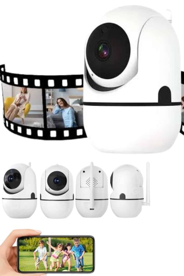 Kablosuz Wifi Destekli Akıllı Güvenlik Kamerası Hareket Sensörlü - Lisinya