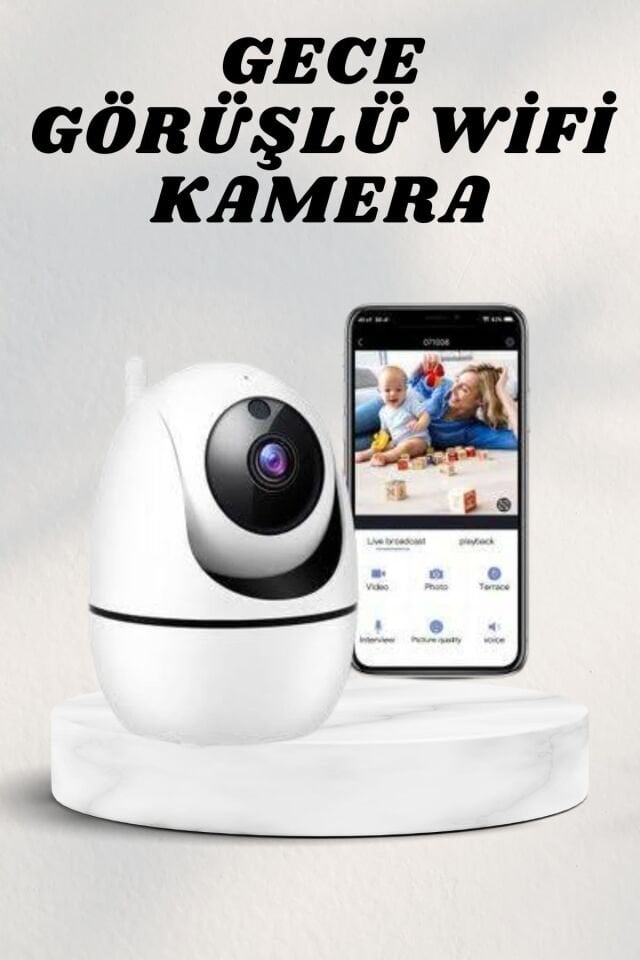 Wifi Kamerası Kablosuz Wifi Güvenlik Kamerası - Lisinya