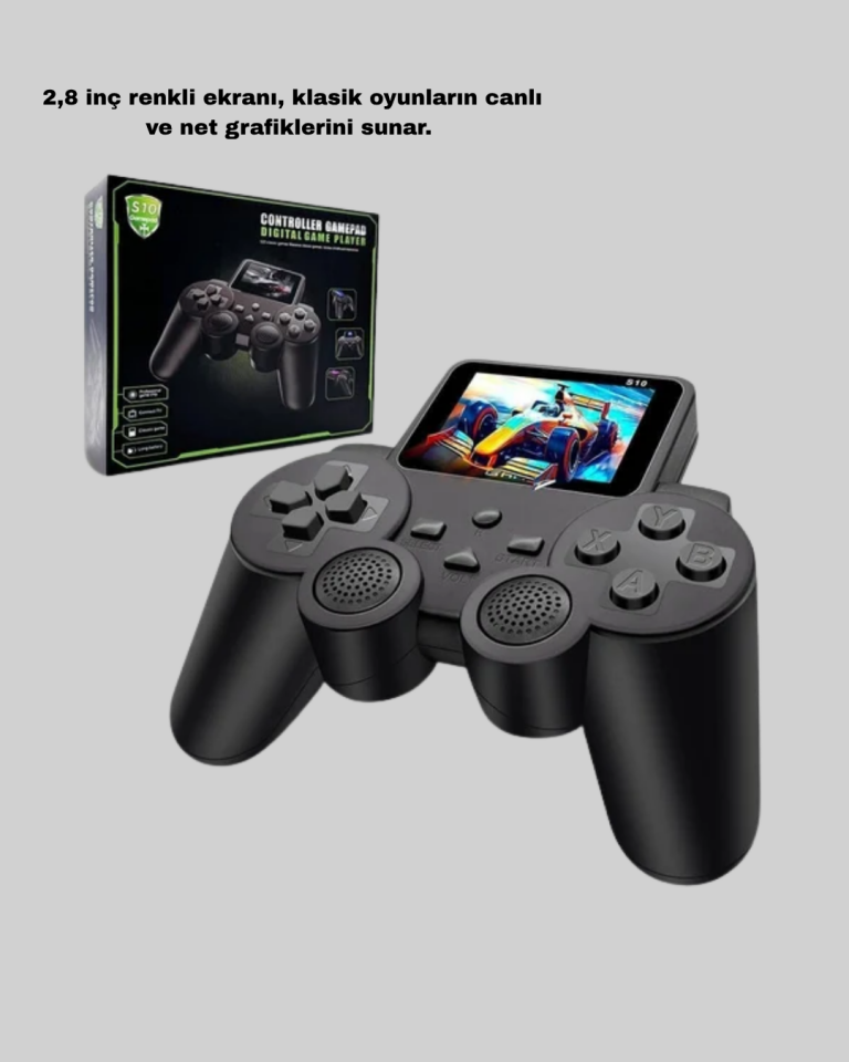 Atari S10 Taşınabilir Retro Oyun Konsolu 2.8 İnç Renkli Ekran Nostaljik - Lisinya