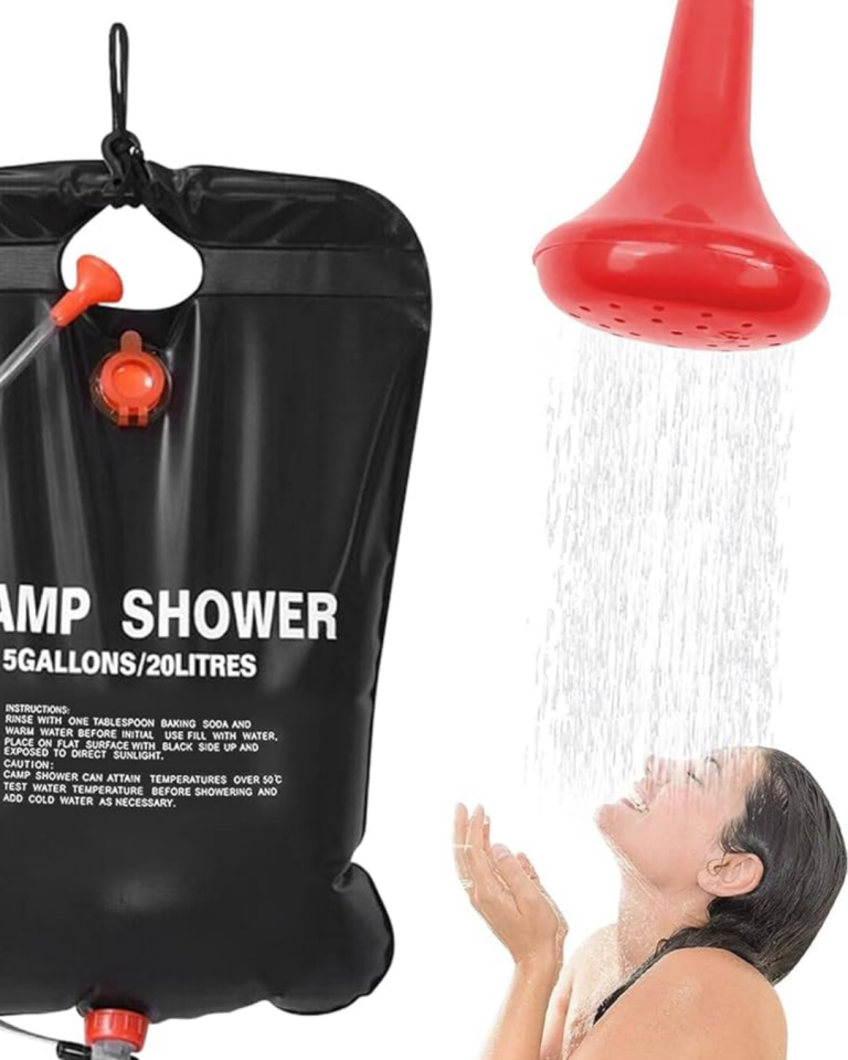 Taşınabilir Kamp Duşu Solar Isıtmalı 20 Litre Su Kapasiteli Hijyen Çözümü - Lisinya