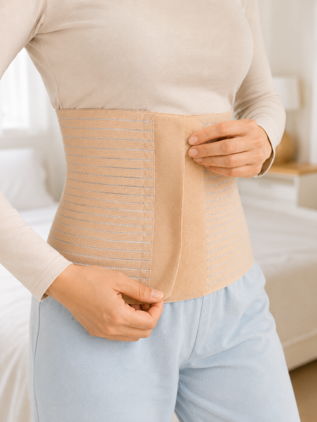 Doğum Sonrası Abdominal Korse 26 cm 4 Kademe Ayarlı Karın Toparlayıcı Korse