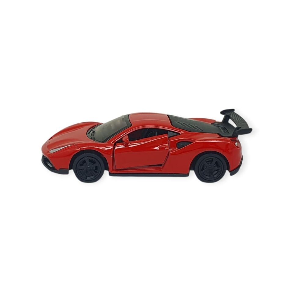 Çek Bırak Metal Küçük Arabalar 8 cm - 6411A-4 - Kırmızı (Lisinya)