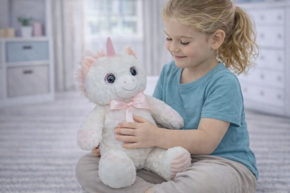 Peluş Sevimli Hayvanlar 40 cm - Unicorn (Lisinya)