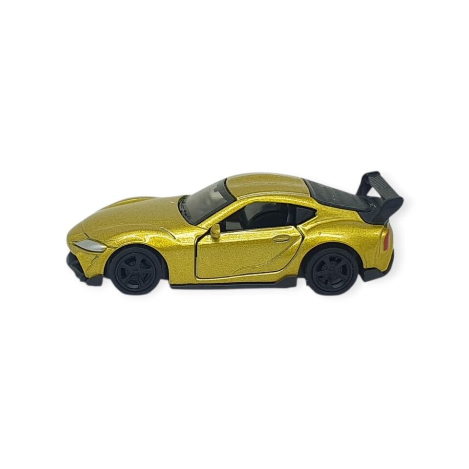 Çek Bırak Metal Küçük Arabalar 8 cm - 6411A-13 - Altın (Lisinya)
