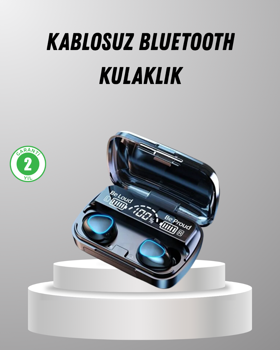 TWS Kablosuz Kulaklık Şarj Kutulu 20 Saat Kullanım Konforlu - Lisinya