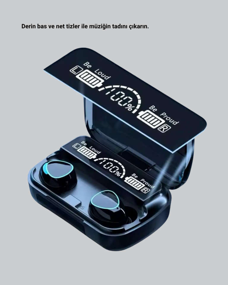 YamanHobi M10 Bluetooth 5.1 Kulaklık Şarj Kutulu Kablosuz Kulaklık