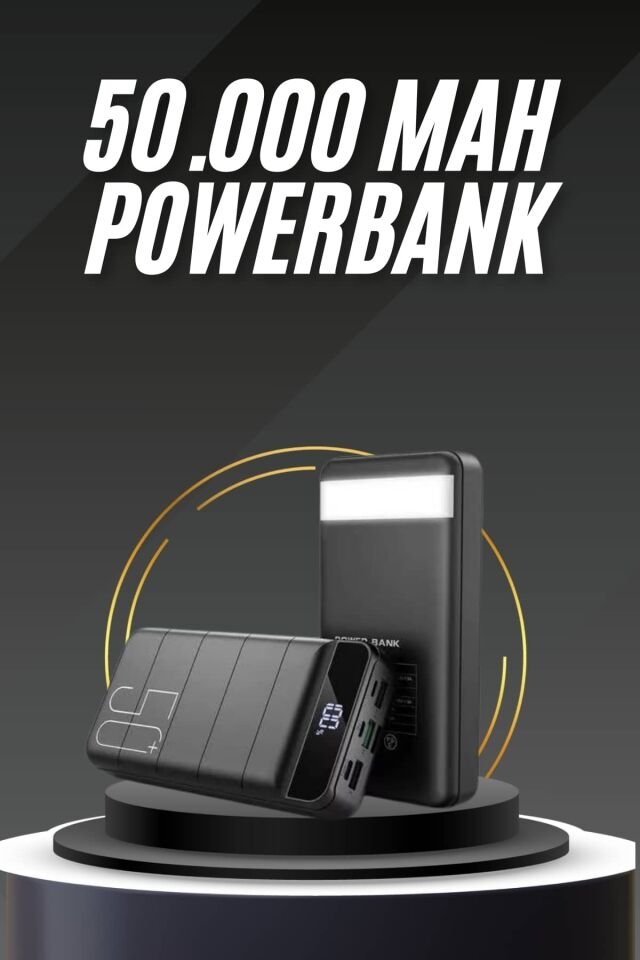 50.000 Mah Led Dijital Göstergeli USB Çıkışı Powerbank - Lisinya