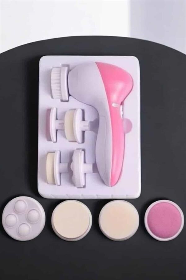 Taşınabilir Yüz Temizleme Cihazı Masaj, Peeling, Temizlik 5 Başlıklı - Lisinya