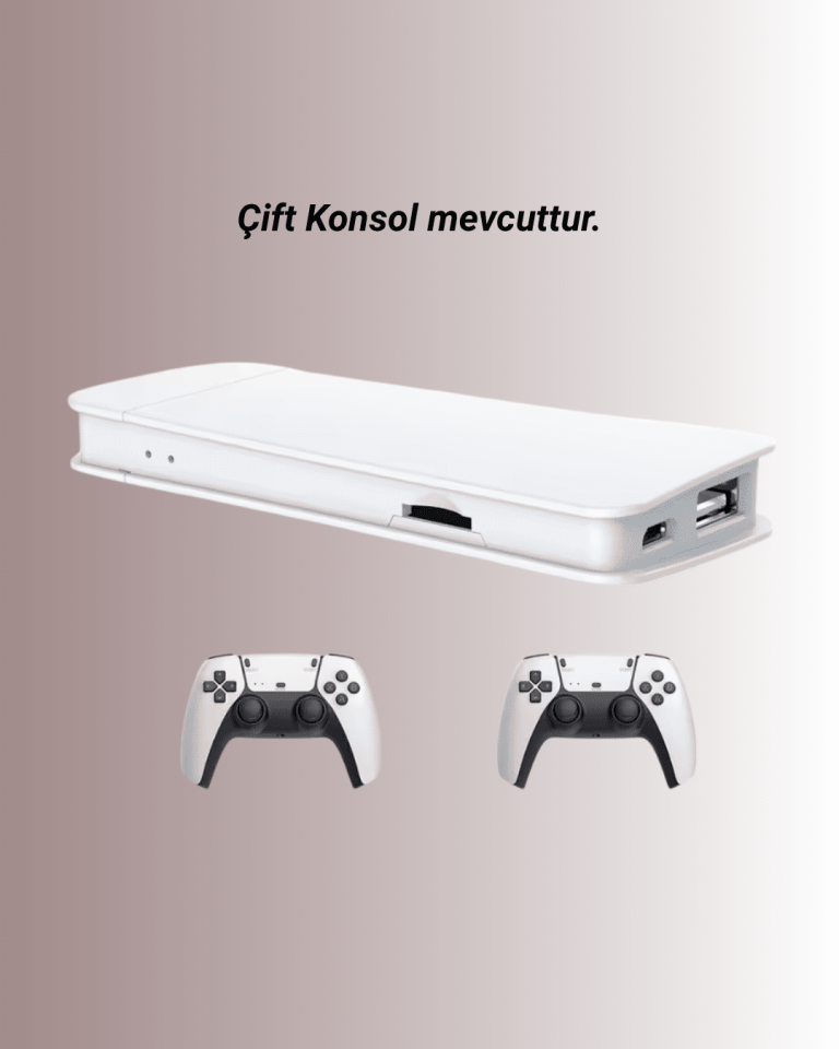 M15 Retro Konsol – 20.000 Oyunlu, Çift Gamepadli, 4K HDMI - Lisinya