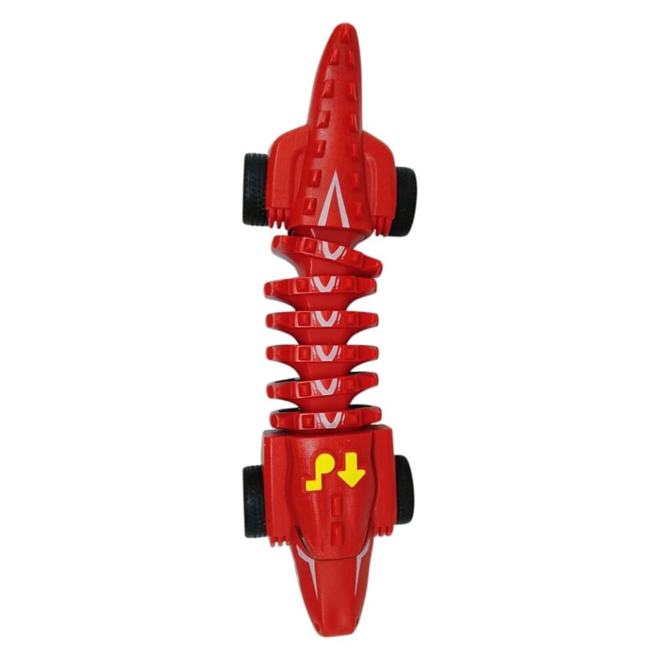 Timsah Araba - Otomatik Hareketli Sesli Işıklı 32 cm - Kırmızı Timsah (Lisinya)