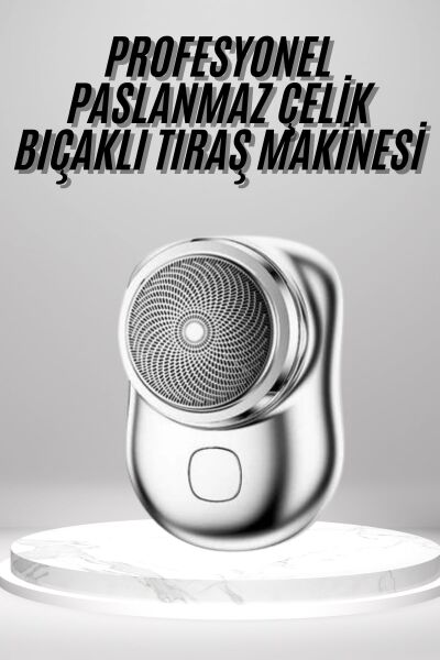Mini Sıfır Sakal Yanak Tıraş Makinesi USB Şarjlı Sıfır Sakal Taşınabilir Korumalı
