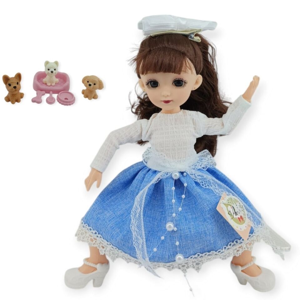 Anbibi Premium Bebek Hareketli Aksesuarlı - WX197-1-MAVİ (Lisinya)