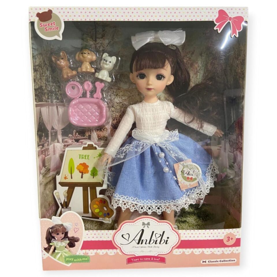 Anbibi Premium Bebek Hareketli Aksesuarlı - WX197-1-MAVİ (Lisinya)