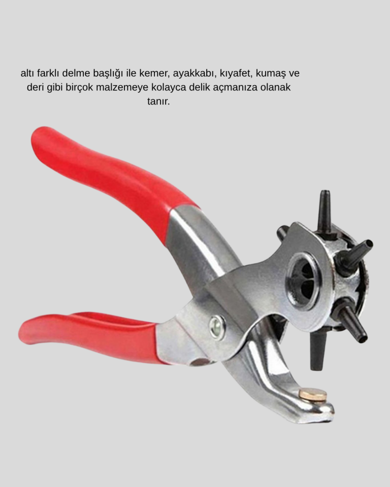 Çok Fonksiyonlu Delik Açma Pensesi 2mm–4.5mm Ayarlı Metal Gövdeli - Lisinya