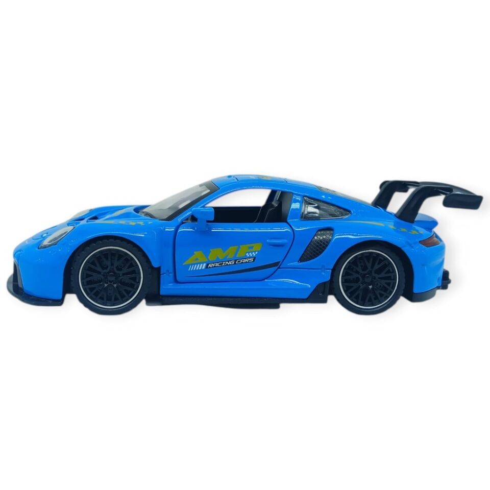 Sesli Işıklı Spor Araba 15 cm - 3291D - Mavi (Lisinya)