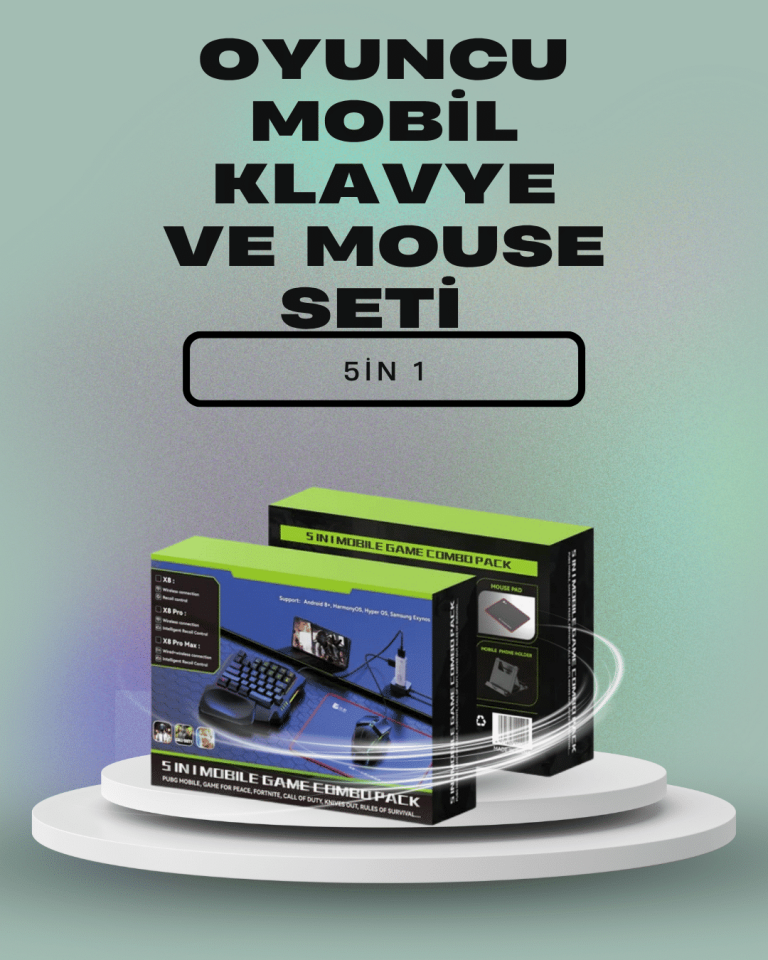 Mobil Oyunlar için Klavye, Mouse ve Dönüştürücü Seti - YamanHobi